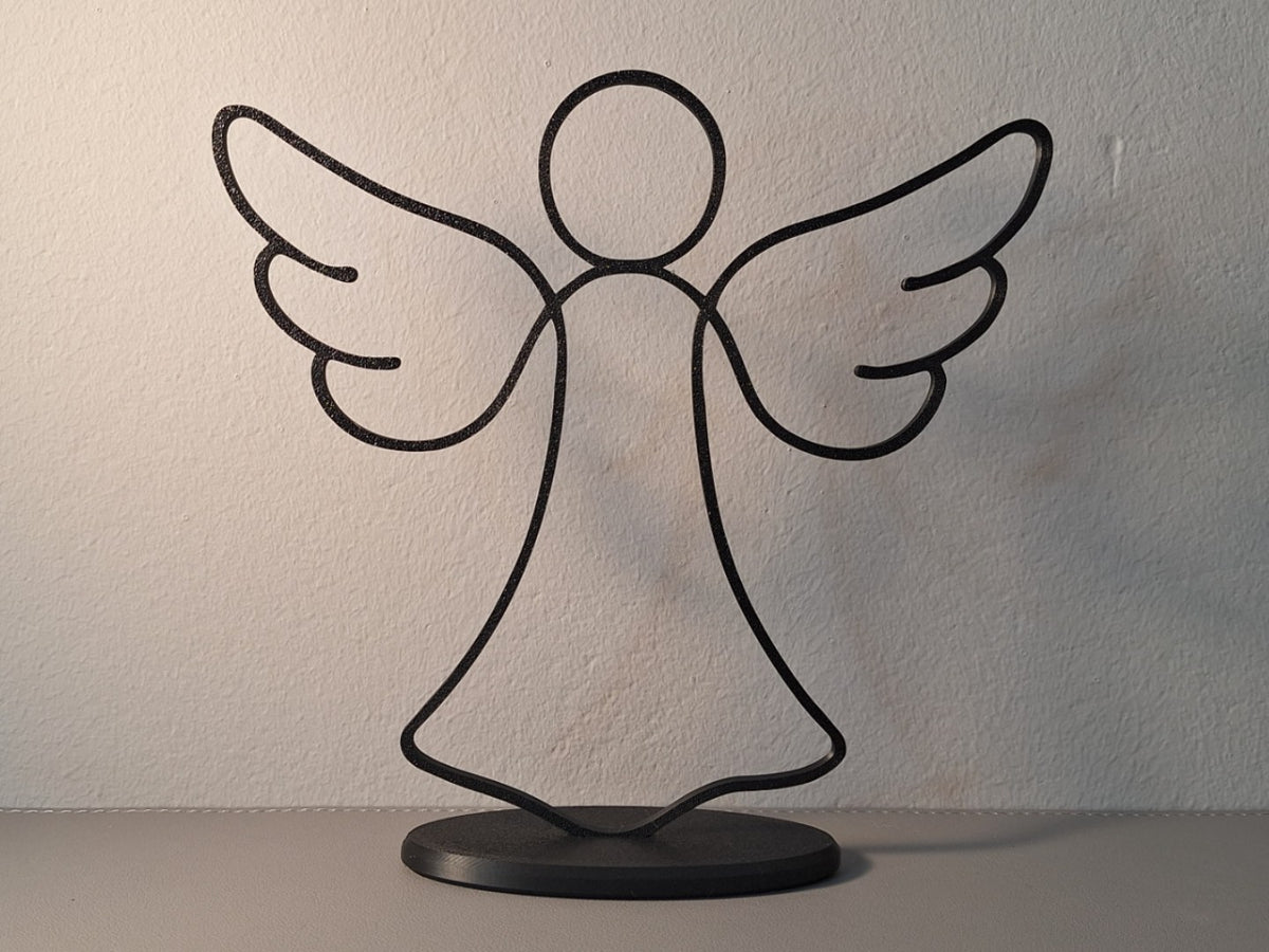 Minimalistisch engelenfiguurtje in moderne stijl