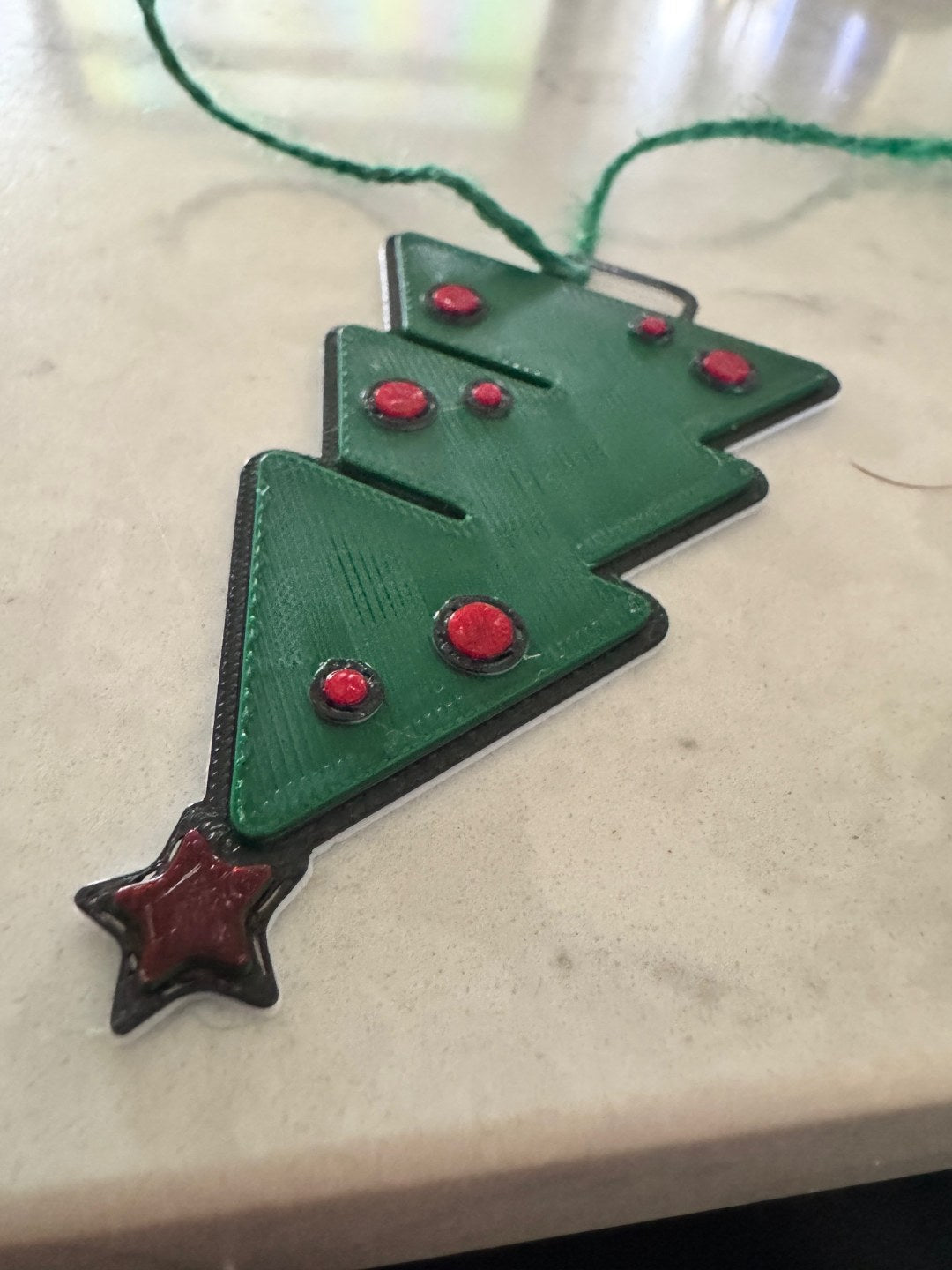 Cadeaulabel in de vorm van een kerstboom