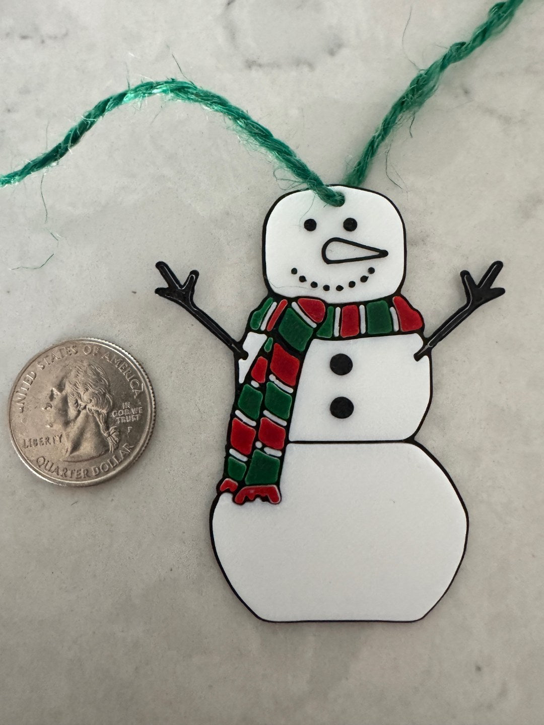 Cadeaulabel in de vorm van een sneeuwpop