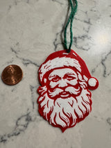 Cadeaulabel met klassieke kerstman