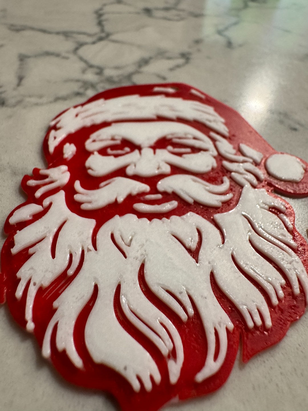 Cadeaulabel met klassieke kerstman