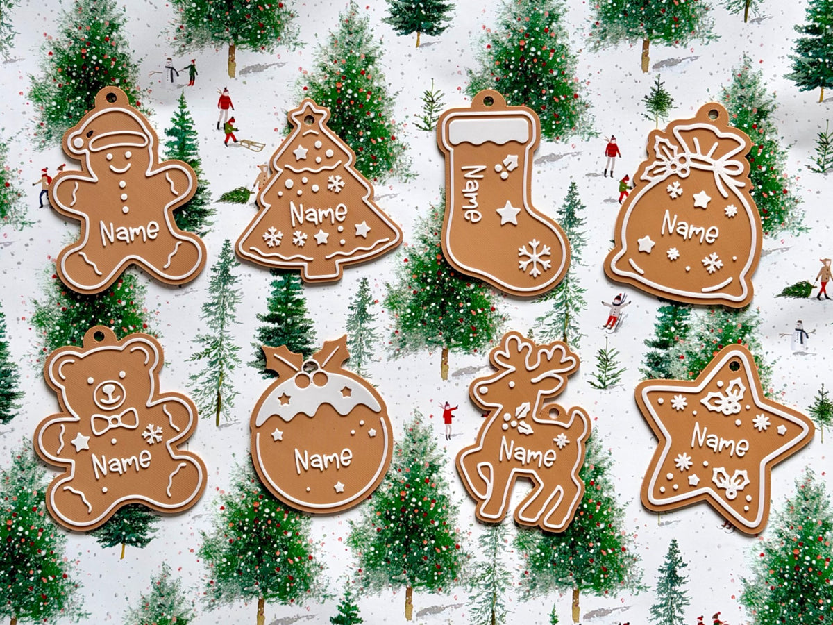 Kerstcadeaulabels met naam – peperkoekstijl