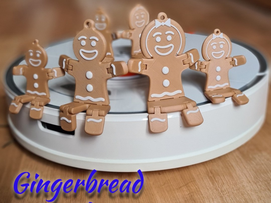 Peperkoekvrouwtje-figuur voor kerst in bruin en wit