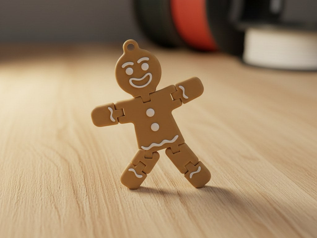 Peperkoekmannetje-fidget met beweegbare armen en benen
