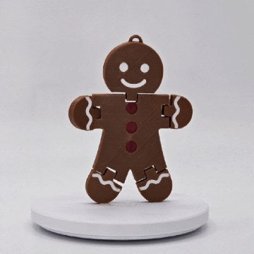 Beweegbaar peperkoekmannetje als flexi-figuur