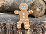 Peperkoekmannetje-figuur met beweegbare segmenten