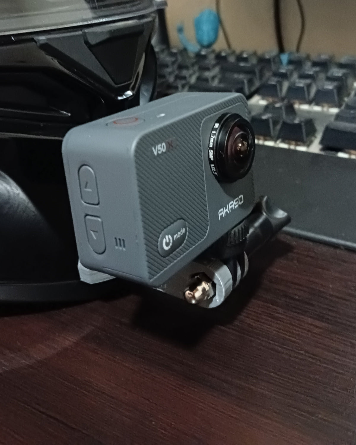 Kinbeugel voor actiecamera op AGV K1 / K1 S