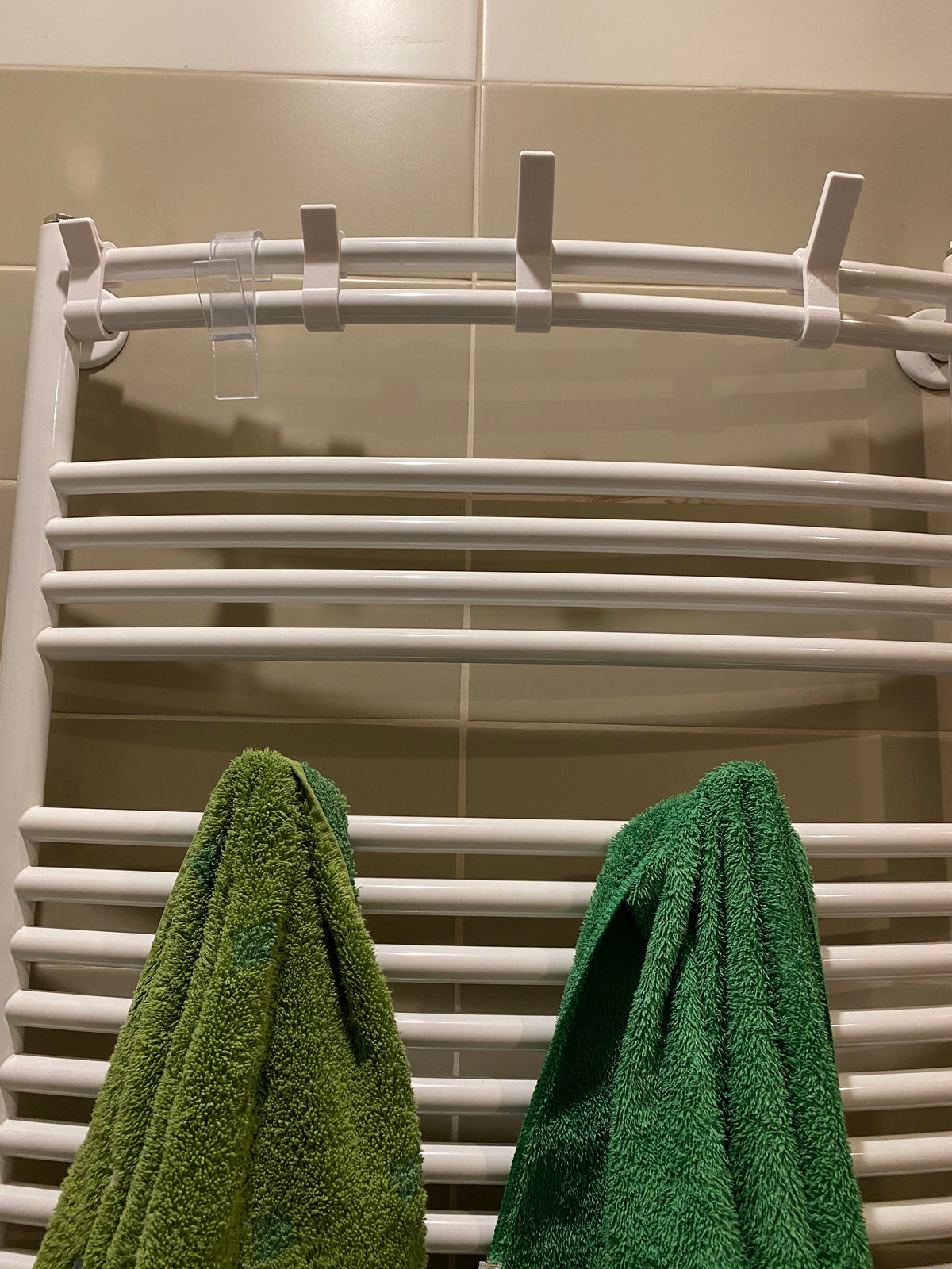 Handdoekhaak op maat voor een handdoekradiator