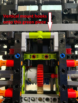 Verticale wandhouder voor LEGO Peugeot 9X8 42156