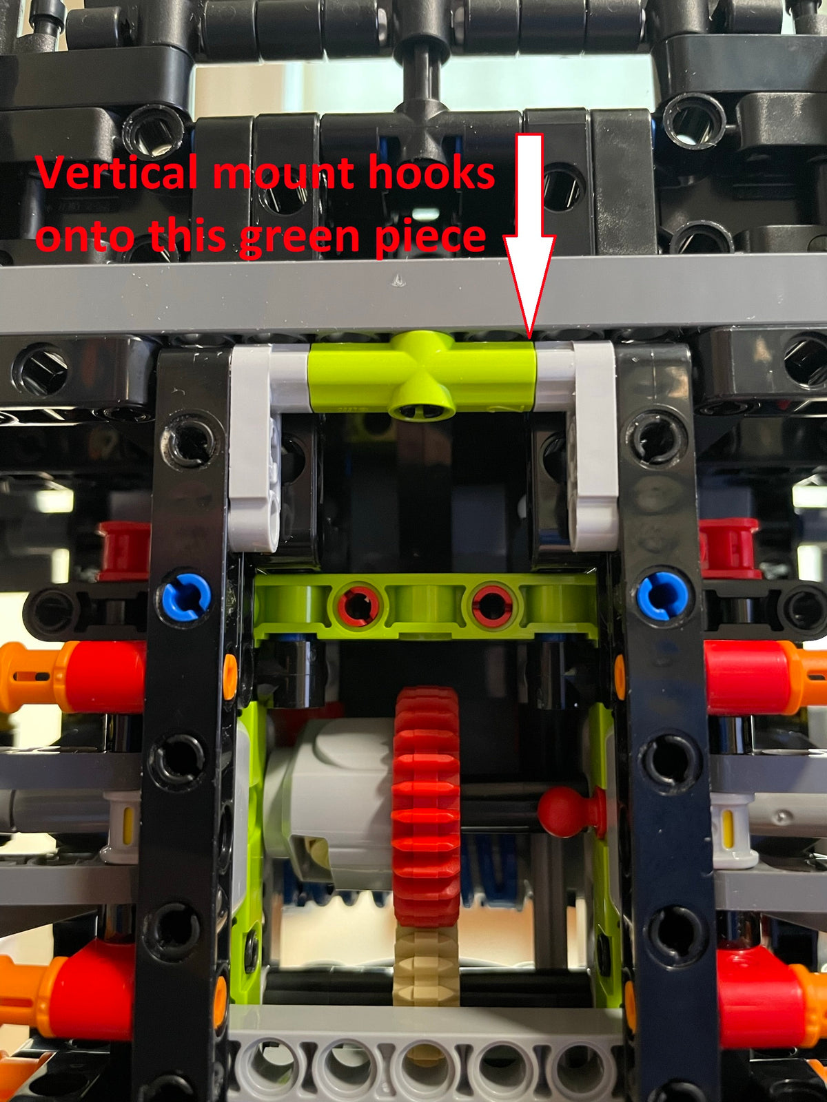 Verticale wandhouder voor LEGO Peugeot 9X8 42156