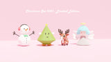 Kerstfigurenset met sneeuwpop, kerstboom, rendier en engel