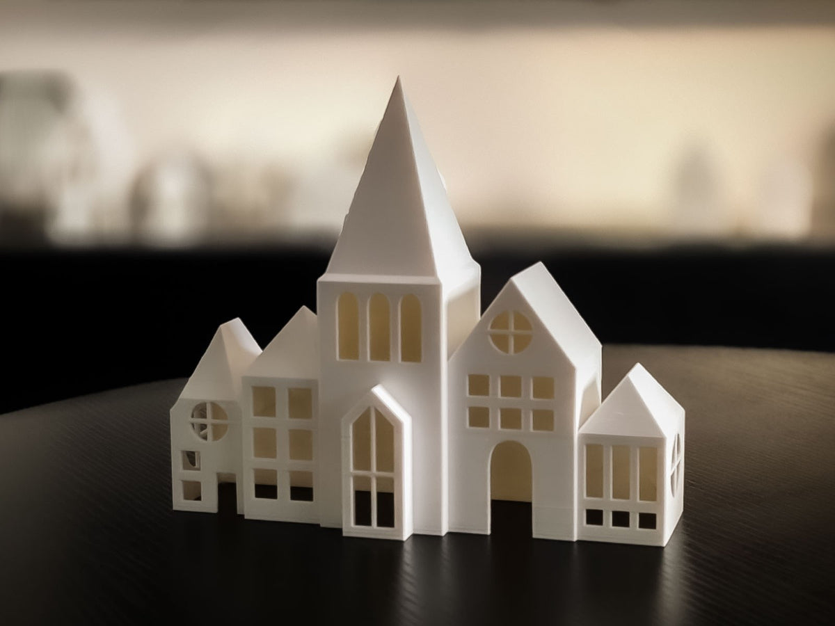 Kersthuisje voor led-theelichtje – minihuisje voor winter en kerst