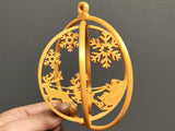 Kerstbal met kerstmanmotief