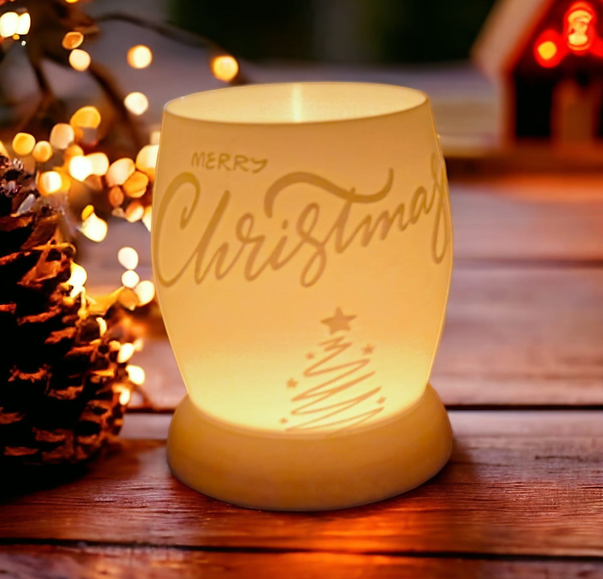 Kerstlamp voor led-theelichtje, 137 mm hoog