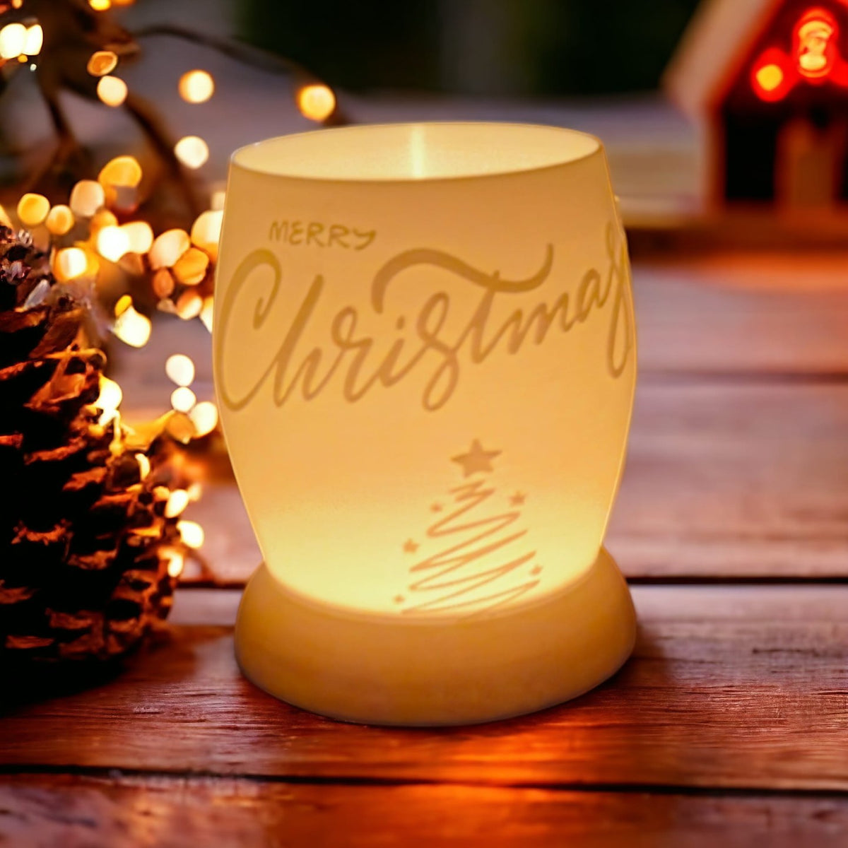 Kerstlamp voor led-theelichtje, 137 mm hoog