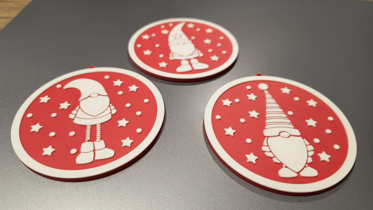 Kerstkabouterdecoratie voor de kerstboom – 3 designs