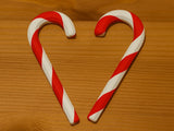 Gestreepte zuurstok als kerstdecoratie