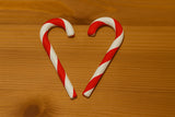 Gestreepte zuurstok als kerstdecoratie