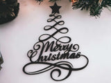 Kerstdecoratie voor aan de muur met Merry Christmas