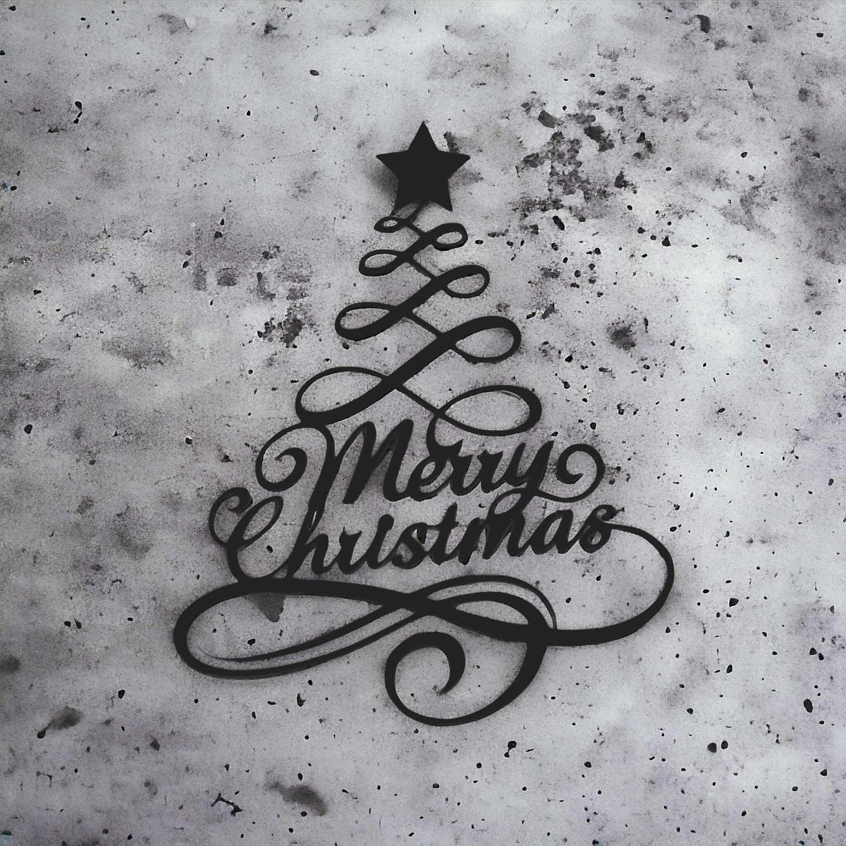 Kerstdecoratie voor aan de muur met Merry Christmas