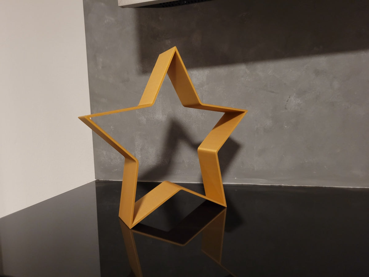 Set van 3 decoratiesterren in verschillende maten