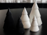 Minimalistische minikerstboompjes
