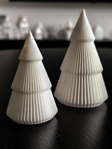 Minimalistische minikerstboompjes