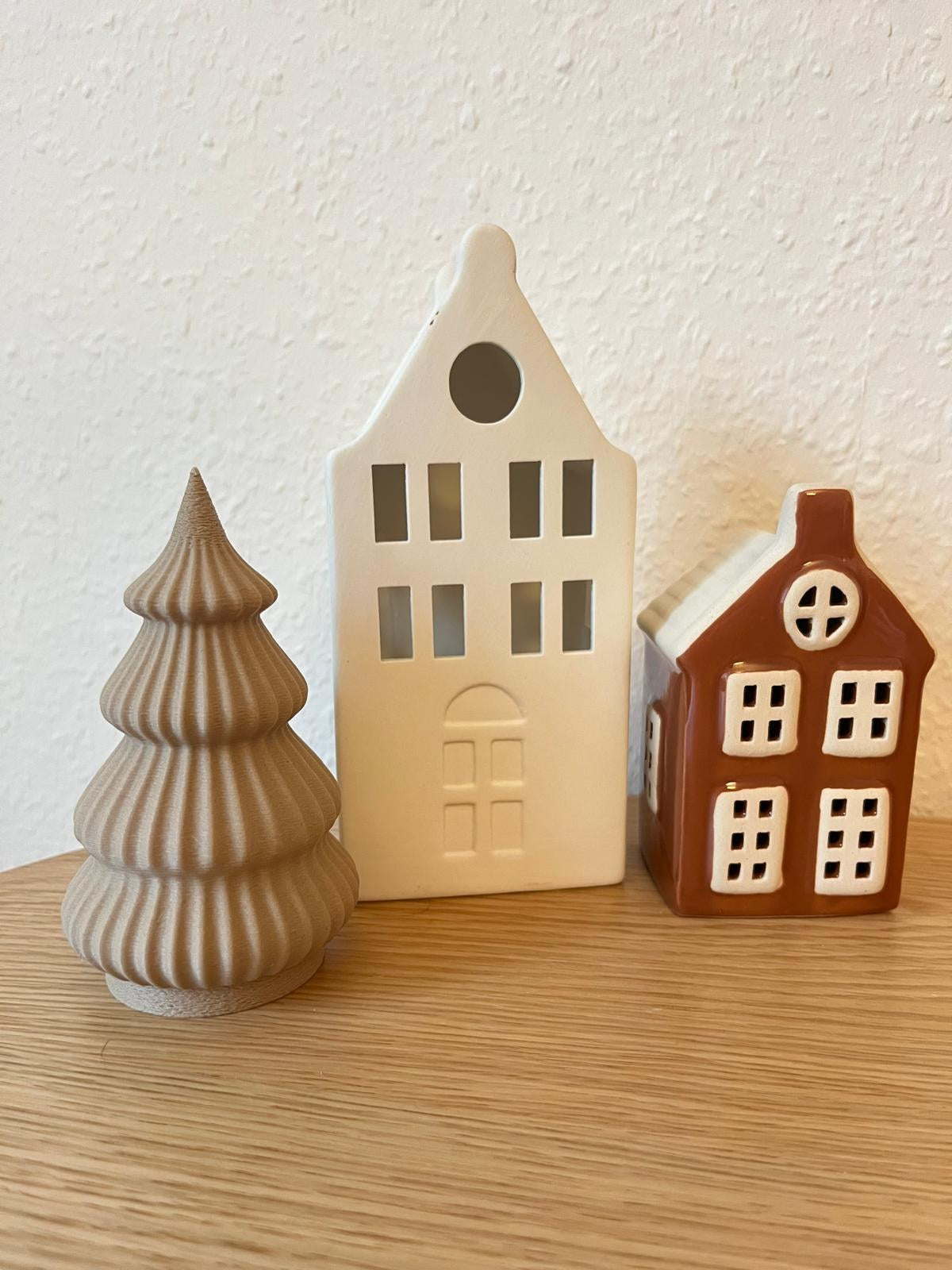 Modern minimalistisch kerstboomfiguurtje