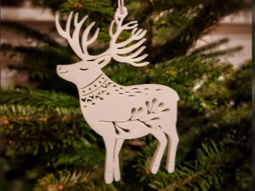Kerstboomversiering met hert