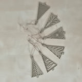 Moderne kerstboomversiering – set van 6 geometrische boompjes