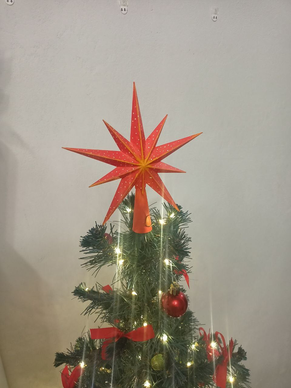 Kerstboomster met tien punten