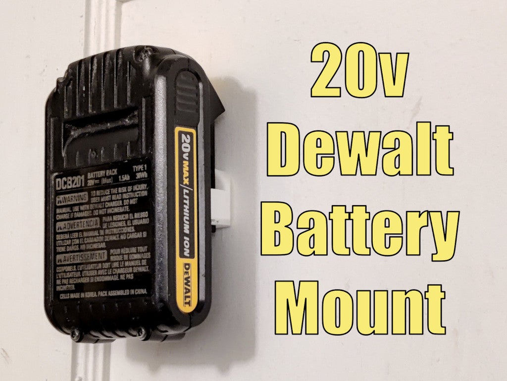 DeWalt 20V slanke accuhouder voor aan de wand