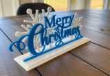 Merry Christmas-bord – staande kerstdecoratie in 3 delen