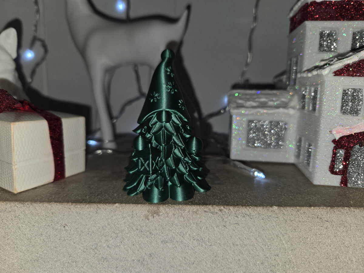 Kabouterfiguurtje in de vorm van een kerstboom – schattig kerstboomkaboutertje
