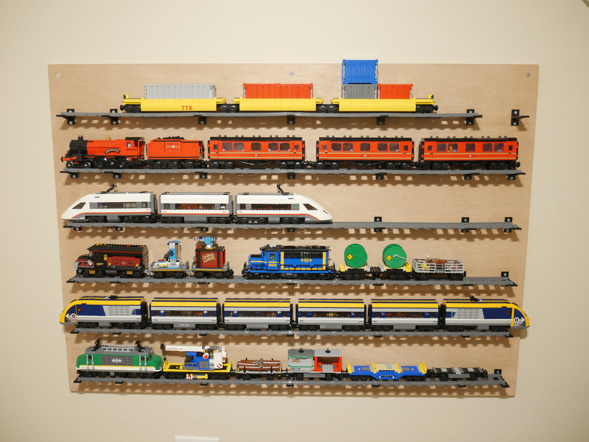 Wandhouder voor LEGO-treinrails