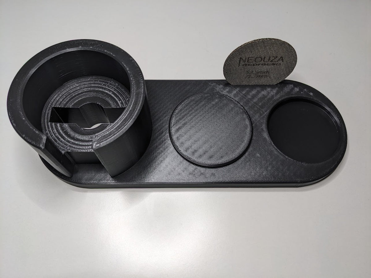 Breville/Sage-tampstation met ruimte voor een metalen zeeffilter