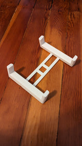 Vrijstaande 3D-geprinte standaard voor akoestische gitaar