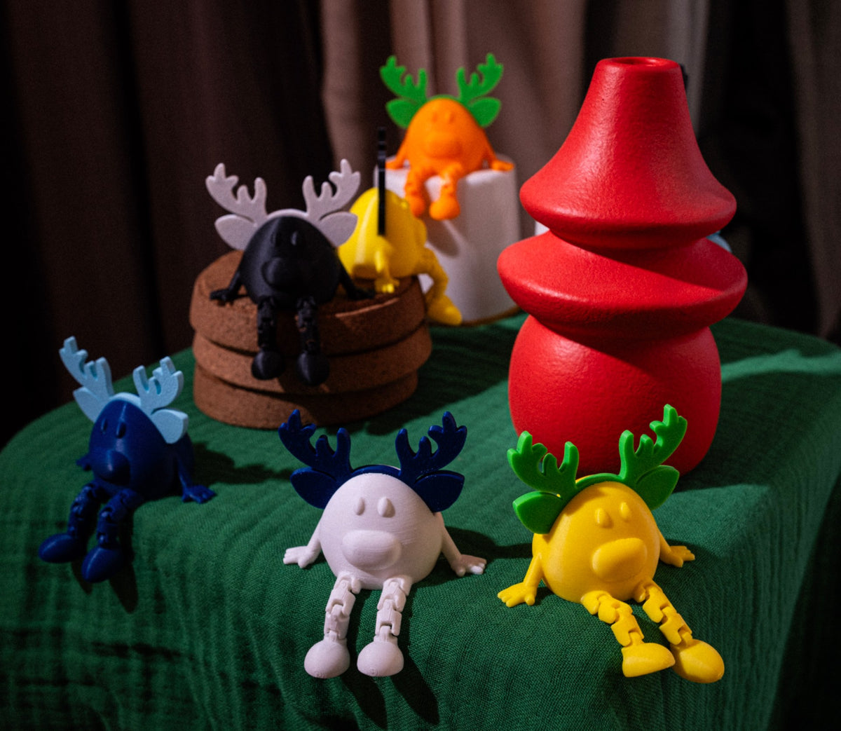 Klein rendierfiguurtje voor kerst