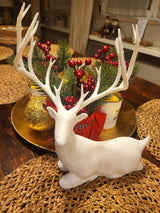 Zittend rendierfiguurtje – kerstdecoratie