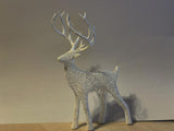 Rendierfiguurtje met Voronoi-patroon voor kerst