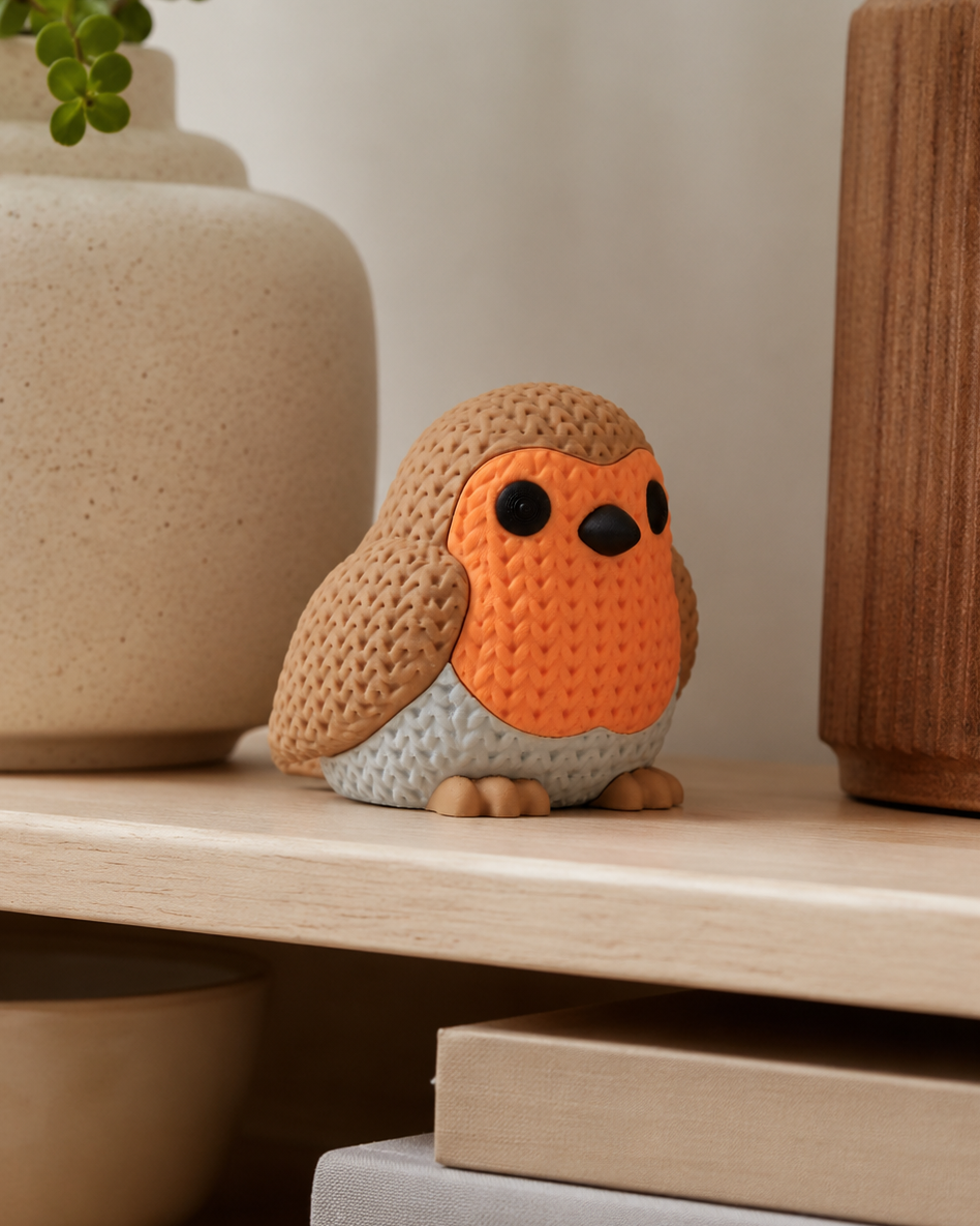 Figuur roodborstje – Charmante vogel als woondecoratie