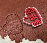 Koekjesuitsteekvorm voor kerst – set met stempel