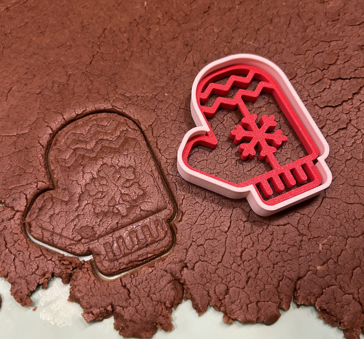 Koekjesuitsteekvorm voor kerst – set met stempel