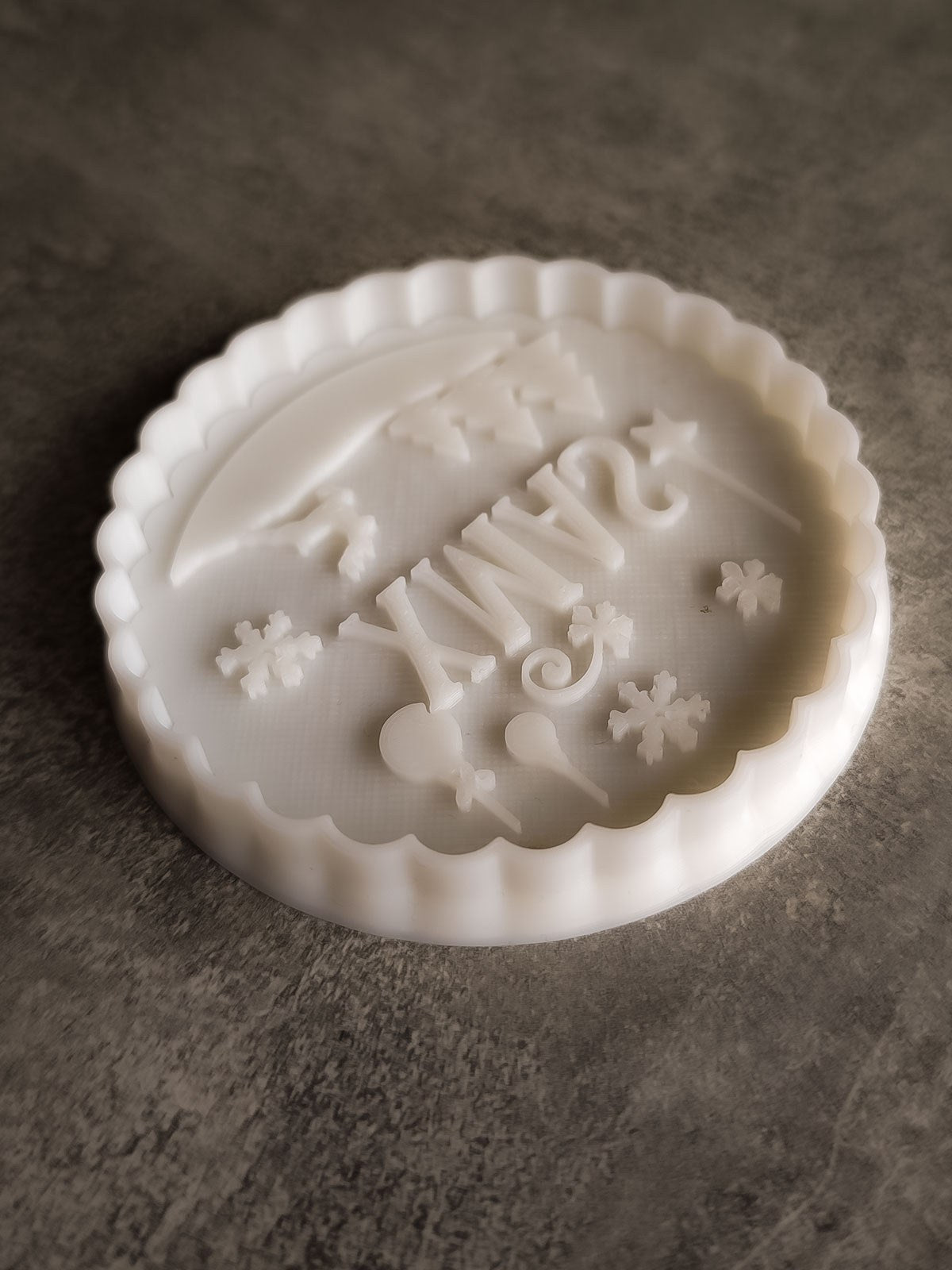 Koekjesuitsteekvorm met XMAS-stempel en rendier