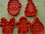 Koekjesuitsteekvormen met traditionele kerstmotieven
