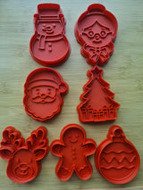 Koekjesuitsteekvormen met traditionele kerstmotieven