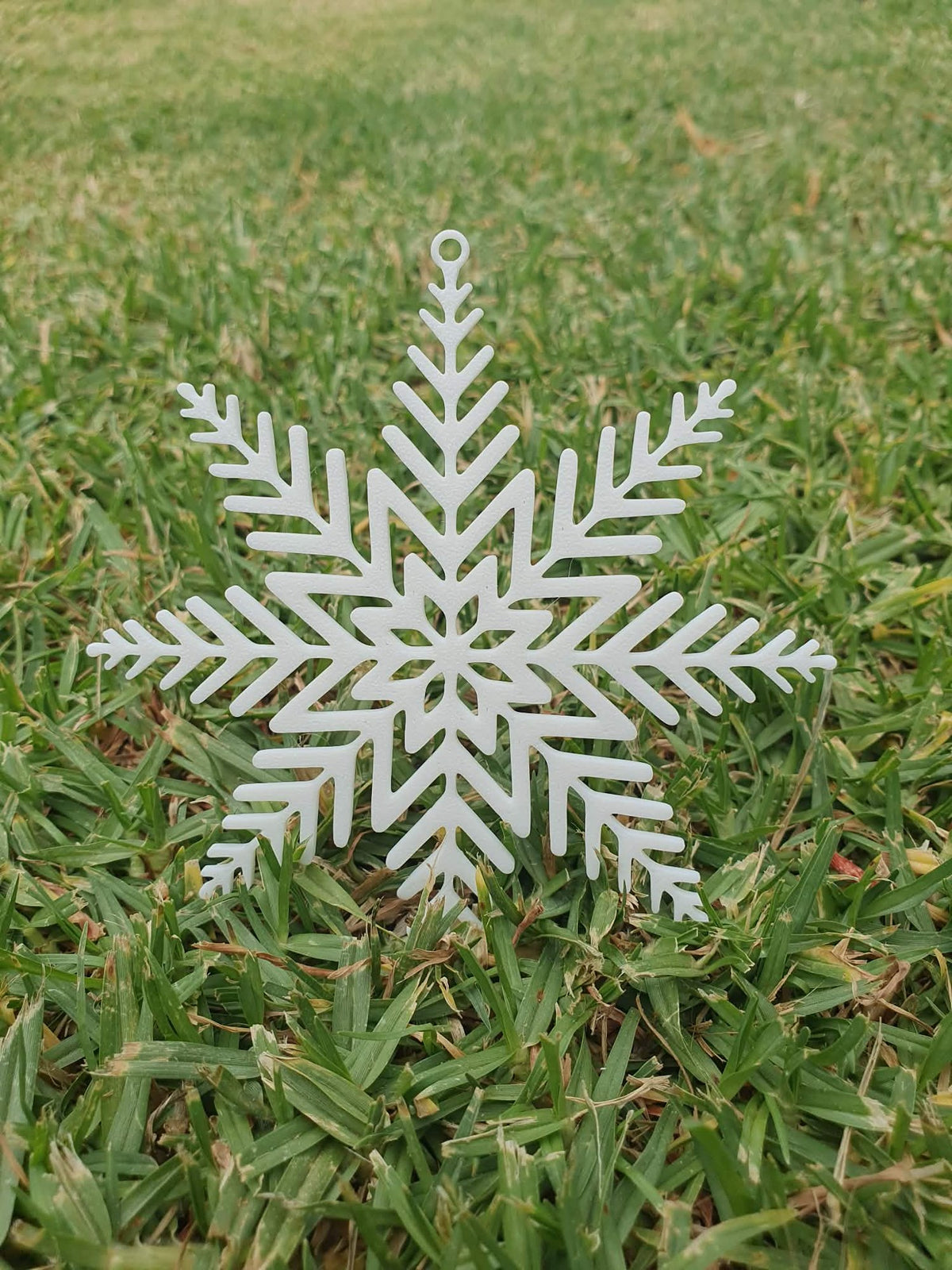Sneeuwvlok als kerstboomversiering