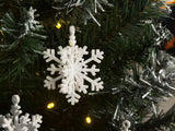 3D-sneeuwvlok als puzzel, set van 4