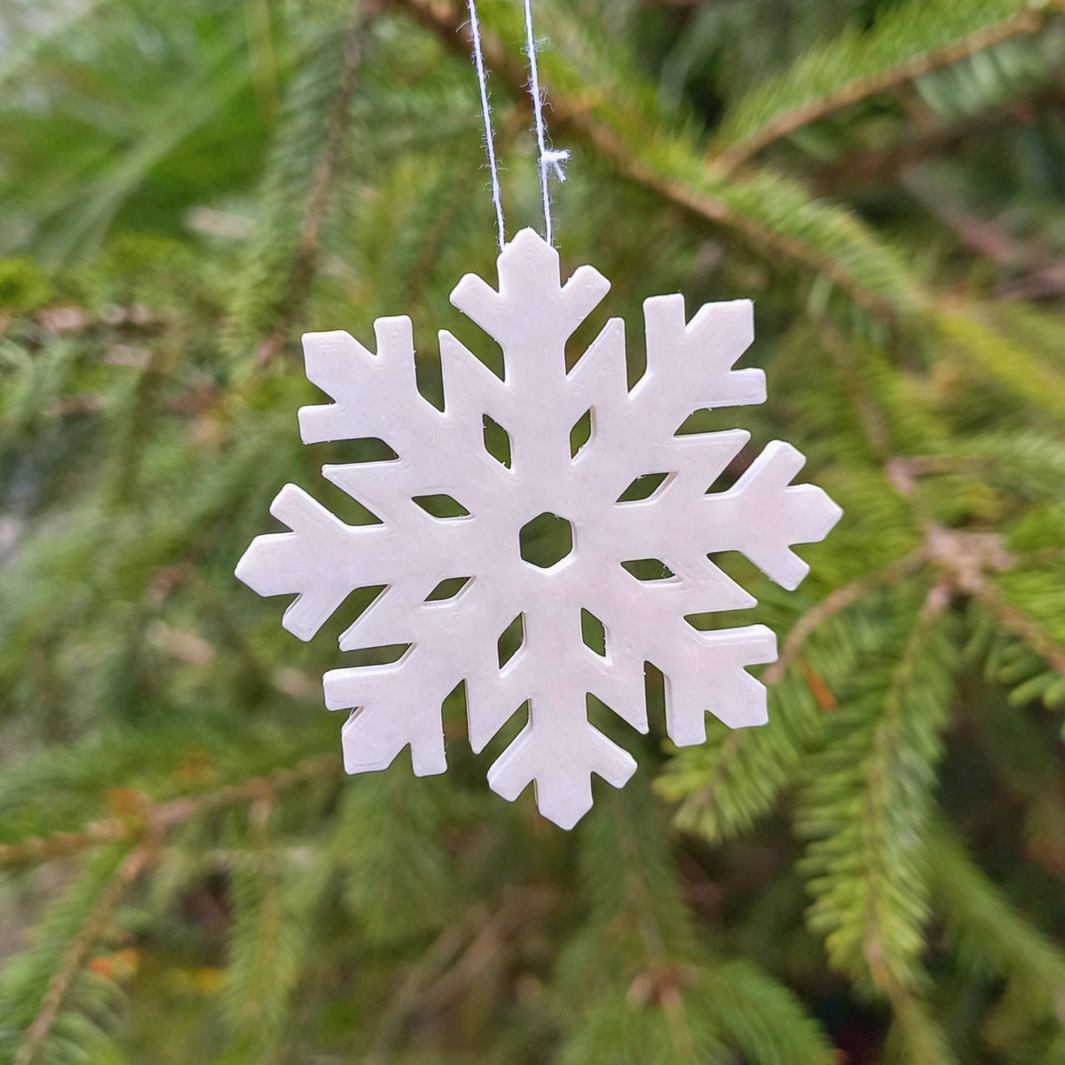 Sneeuwvlokdecoratie – set van 12 voor de kerstboom