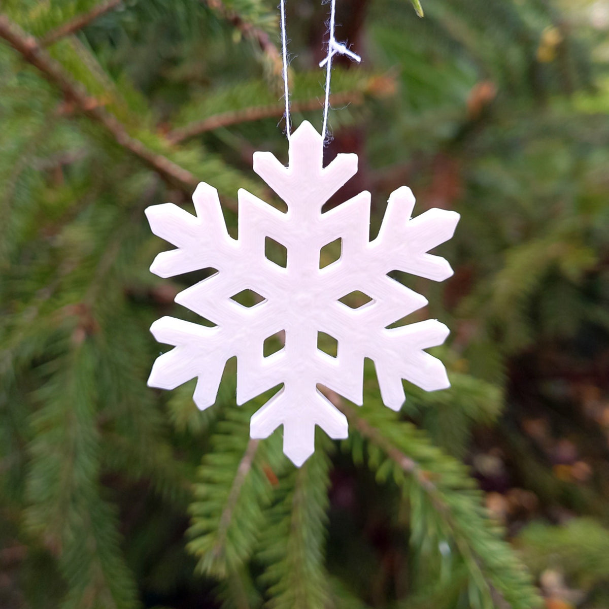 Sneeuwvlokdecoratie – set van 12 voor de kerstboom